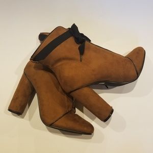 sued booties